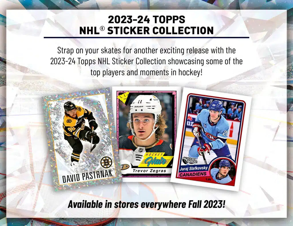 202324 Topps Hockey Sticker Packet Eastridge Sports Cards