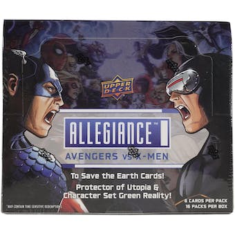 2023 Upper Deck Marvel Allegiance: Avengers vs. X-Men Hobby Box | Eastridge Sports Cards