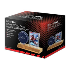 Ultra Pro Hockey Puck & Card Light Wood Display Holder | Eastridge Sports Cards