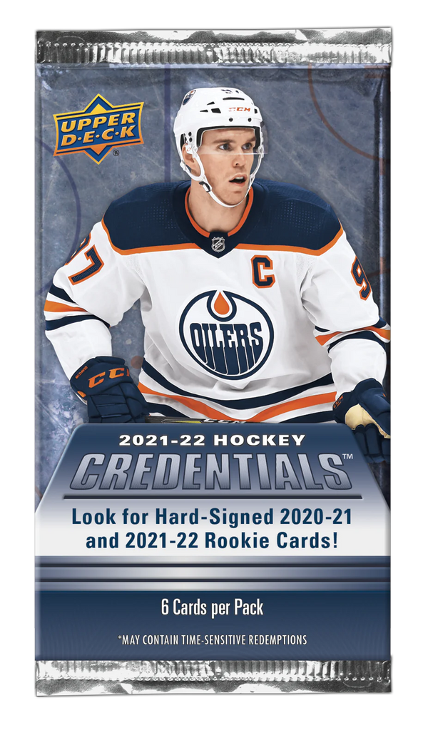 202122 Upper Deck Credentials Hockey Hobby Pack Eastridge Sports Cards