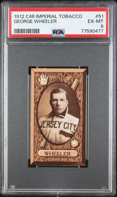 1912 Imperial Tobacco C46 #51 George Wheeler PSA 6 | Eastridge Sports Cards