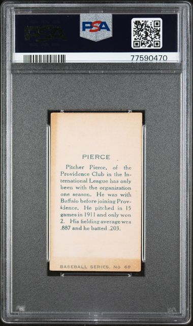 1912 Imperial Tobacco C46 #68 George Pierce PSA 3 | Eastridge Sports Cards