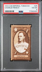 1912 Imperial Tobacco C46 #25 Charlie French PSA 4 | Eastridge Sports Cards