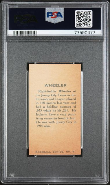 1912 Imperial Tobacco C46 #51 George Wheeler PSA 6 | Eastridge Sports Cards
