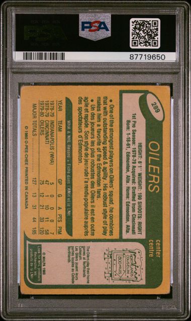 1980-81 O-Pee-Chee #289 Mark Messier PSA 2 (Rookie) | Eastridge Sports Cards