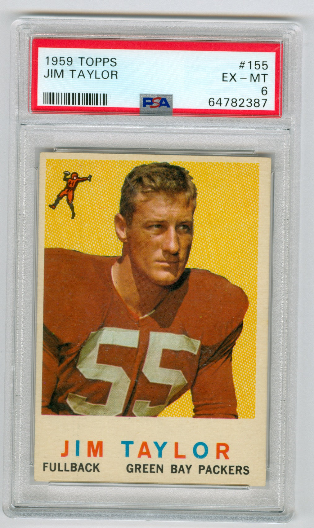 1959 Topps #155 Jim Taylor PSA 6 (Rookie) | Eastridge Sports Cards
