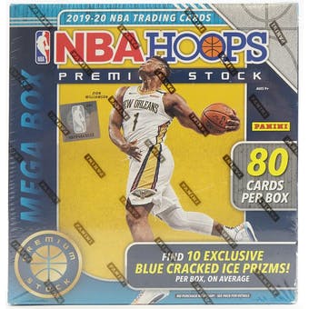 2019-20 Panini Hoops Basketball Premium Stock Mega Box (Blue Cracked Ice Prizms) | Eastridge Sports Cards