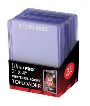 Ultra Pro 3" X 4" Rookie White Letters Toploaders 25ct | Eastridge Sports Cards