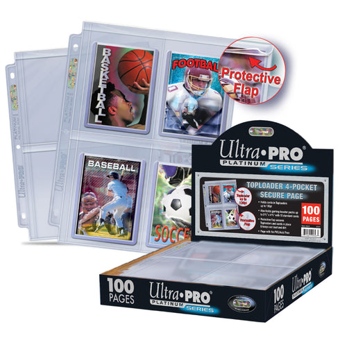 Ultra Pro 4-Pocket Secure Page (100ct) | Eastridge Sports Cards