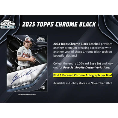 2023 Topps Chrome Black Baseball Hobby Box | Eastridge Sports Cards