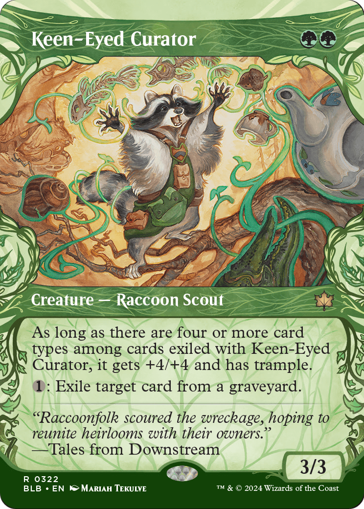 Keen-Eyed Curator (Showcase) (BLB-322) - Bloomburrow: (Showcase) (Borderless)