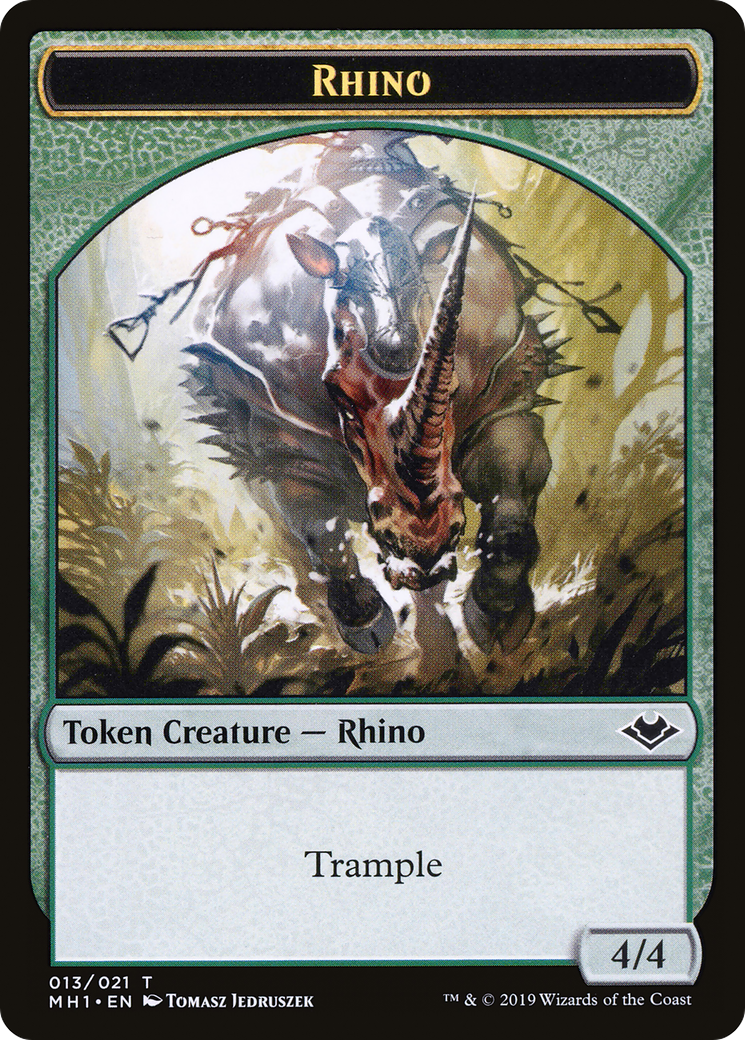 Rhino (TMH1-013) - Modern Horizons Tokens Foil