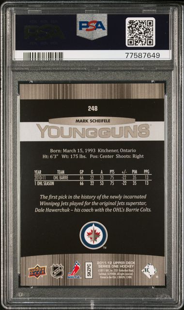 2011-12 Upper Deck #248 Mark Scheifele PSA 10 (Rookie) | Eastridge Sports Cards