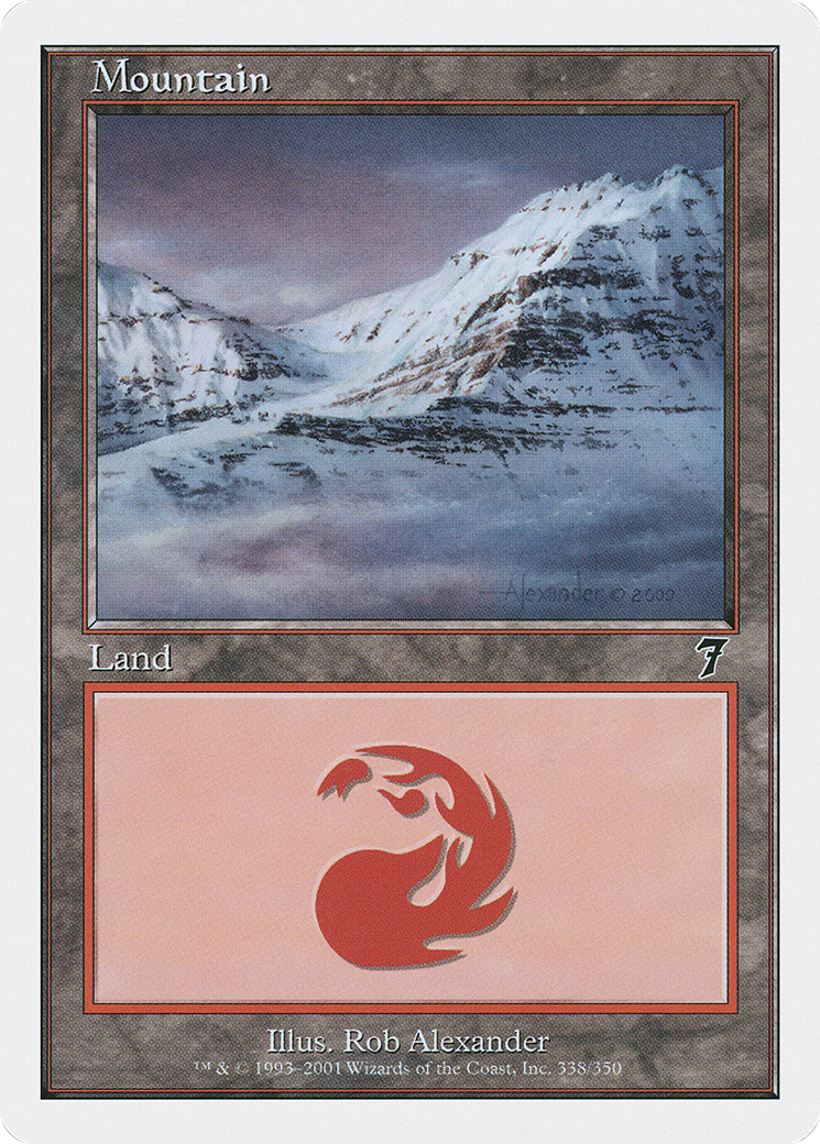 Mountain (338) (7ED-338) - 7th Edition Foil