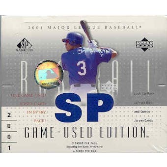 2001 SP Game Used Edition Baseball Hobby Box