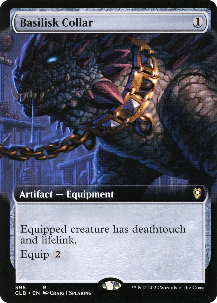 Basilisk Collar (Extended Art) (CLB-595) - Commander Legends: Battle for Baldur's Gate: (Extended Art) Foil