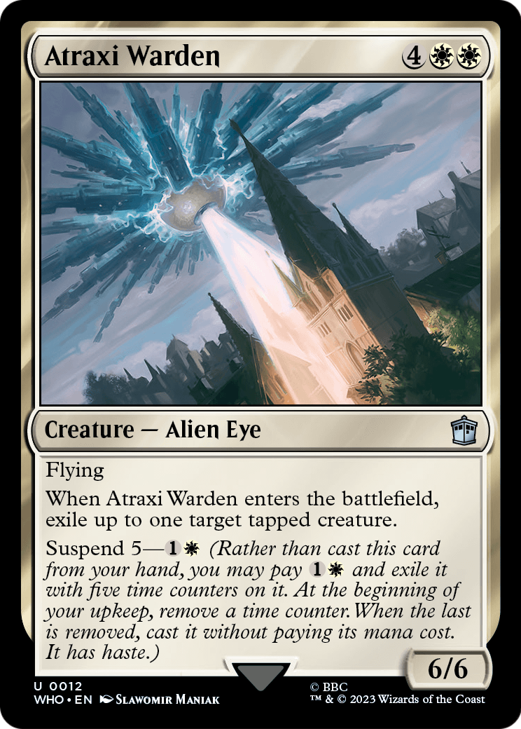 Atraxi Warden (WHO-012) - Doctor Who Foil
