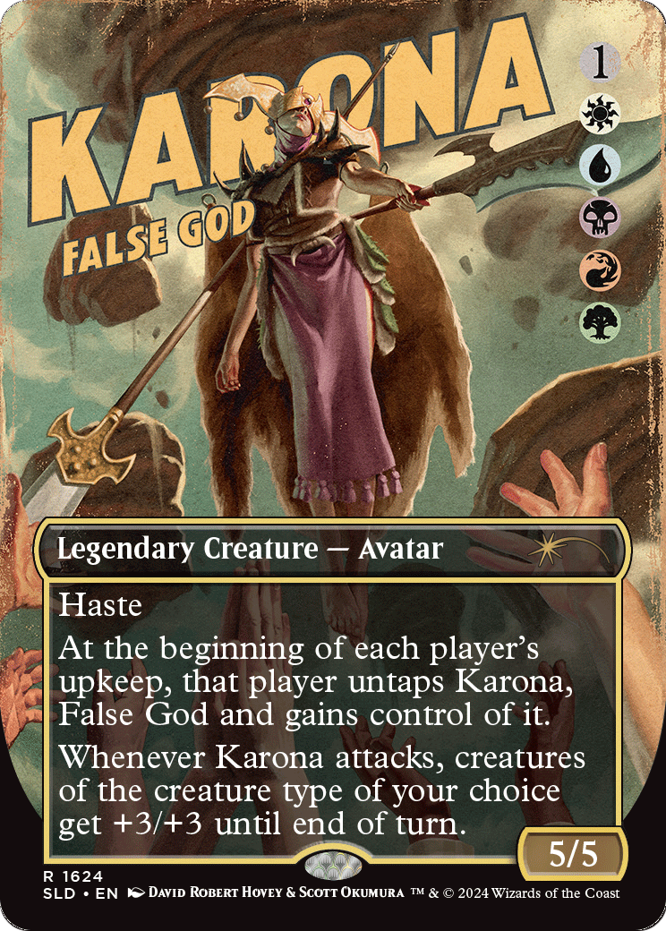 Karona, False God (SLD-1624) - Secret Lair Drop (Borderless)