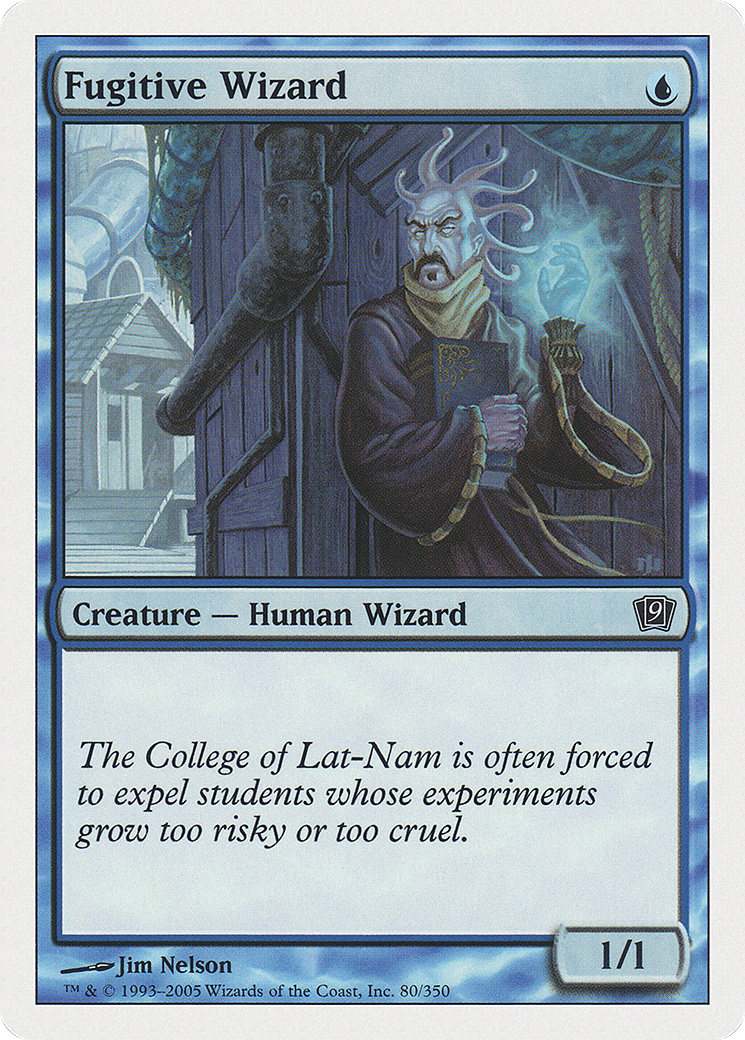 Fugitive Wizard (9ED-080) - 9th Edition Foil