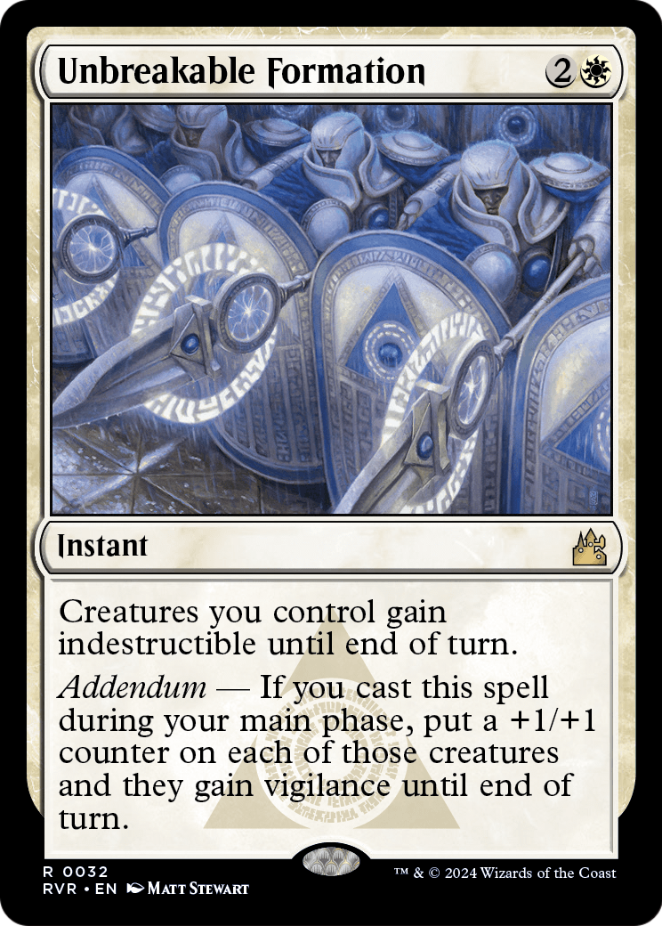 Unbreakable Formation (RVR-032) - Ravnica Remastered