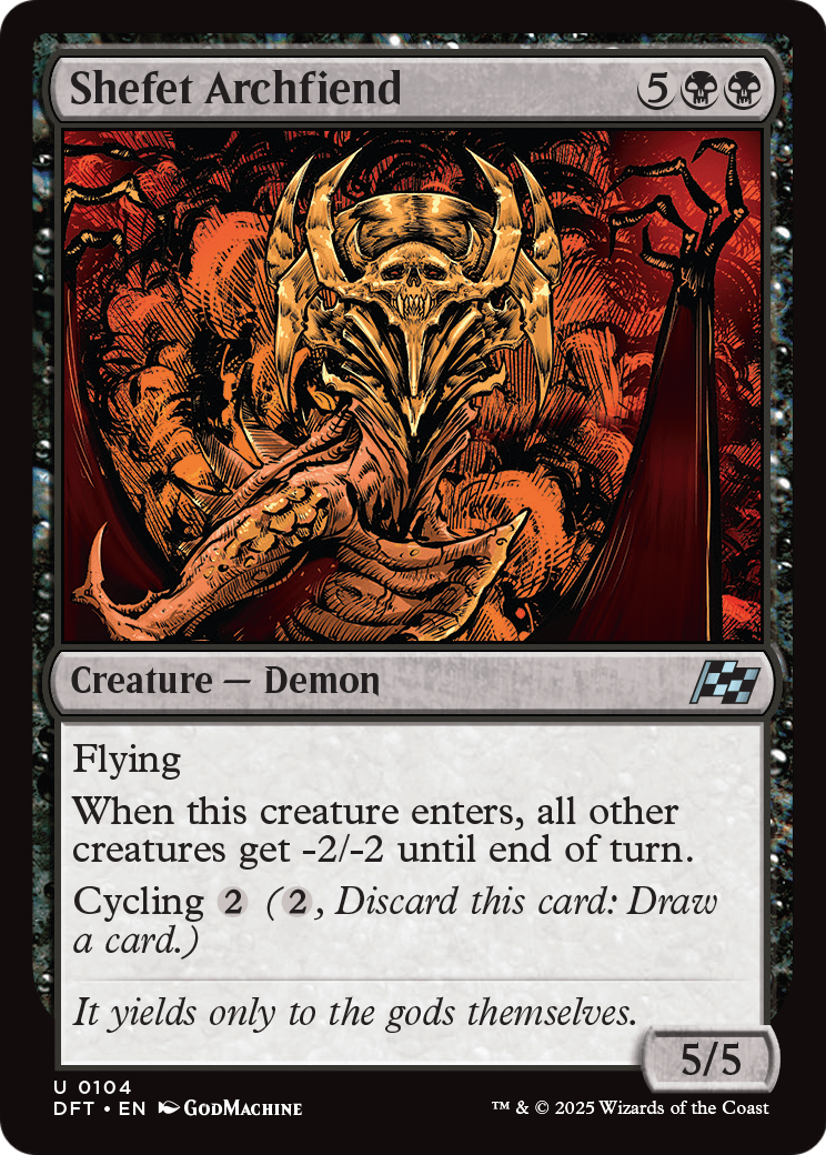 Shefet Archfiend (DFT-104) - Aetherdrift Foil