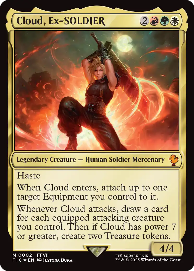 Cloud, Ex-SOLDIER (FIC-002) - Commander: FINAL FANTASY
