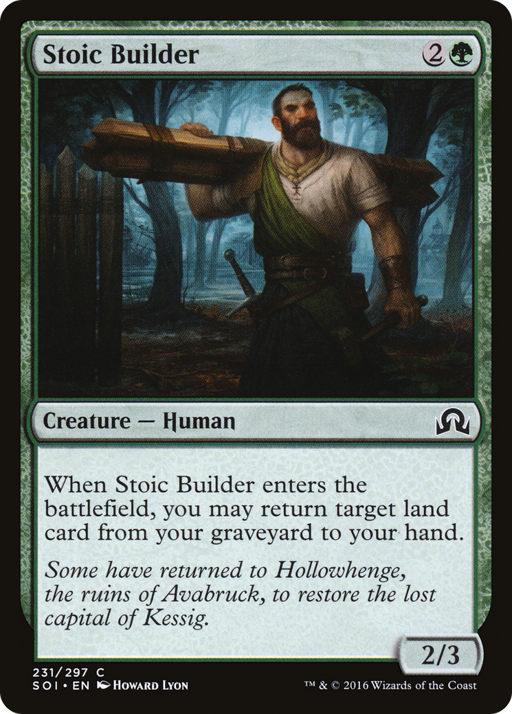 Stoic Builder (SOI-231) - Shadows over Innistrad Foil