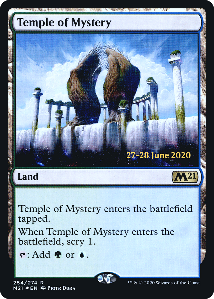 Temple of Mystery (M21) (PRE-254) - Core Set 2021 Promos Foil