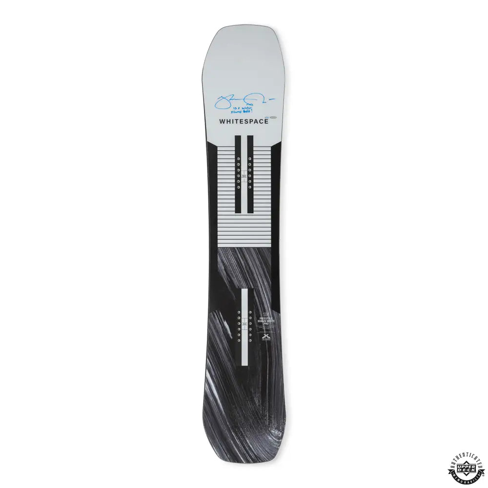 Shaun White Autographed & Inscribed Whitespace 154 White and Black Freestyle Shaun White Pro Snowboard Ltd to 13 (Upper Deck Authenticated)