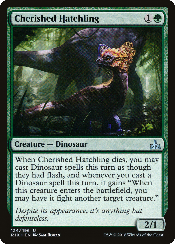 Cherished Hatchling (RIX-124) - Rivals of Ixalan Foil