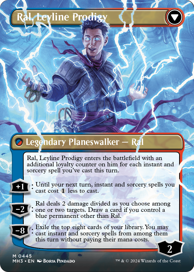 Ral, Monsoon Mage (Borderless) (MH3-445) - Modern Horizons 3 Foil
