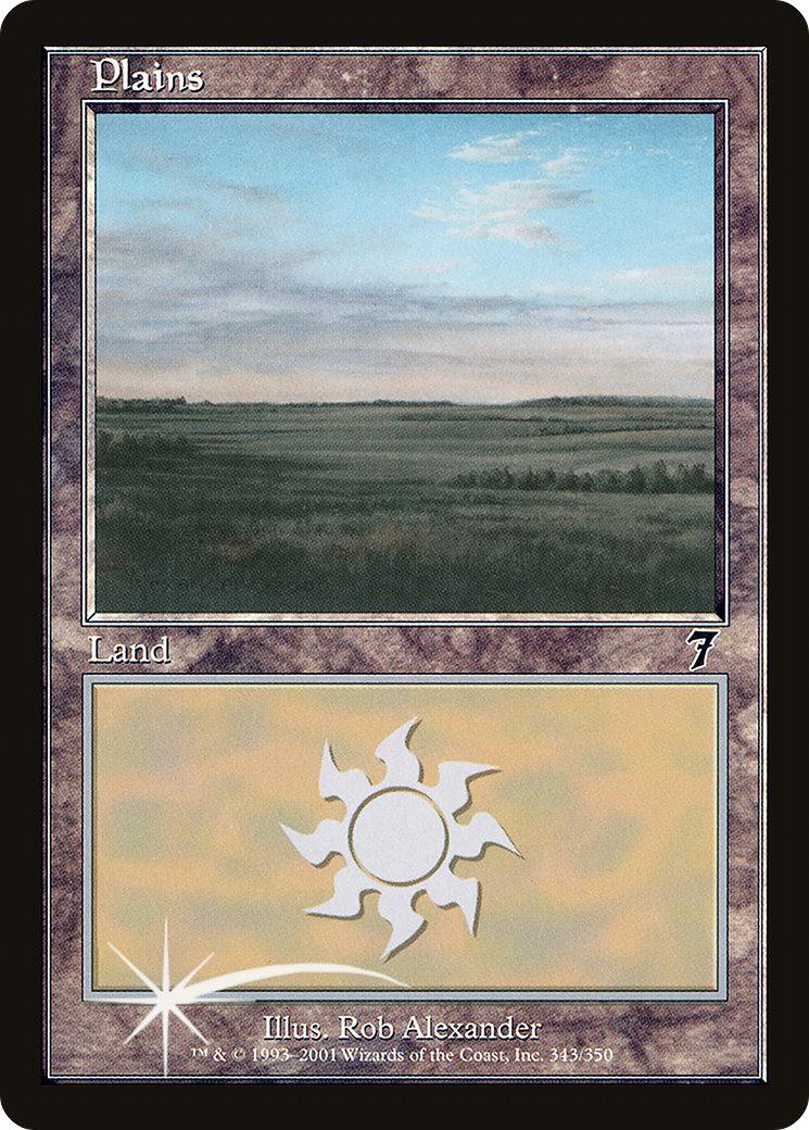 Plains (343) (7ED-343) - 7th Edition Foil