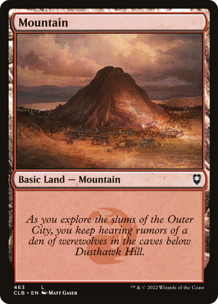 Mountain (463) (CLB-463) - Commander Legends: Battle for Baldur's Gate