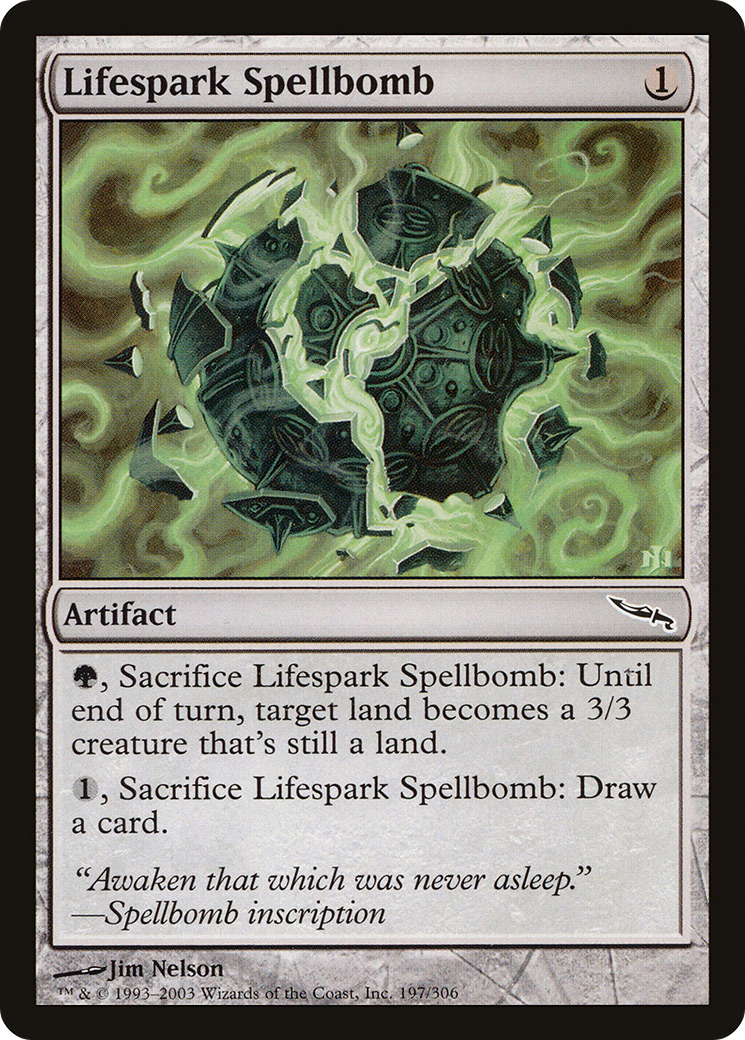 Lifespark Spellbomb (MRD-197) - Mirrodin Foil