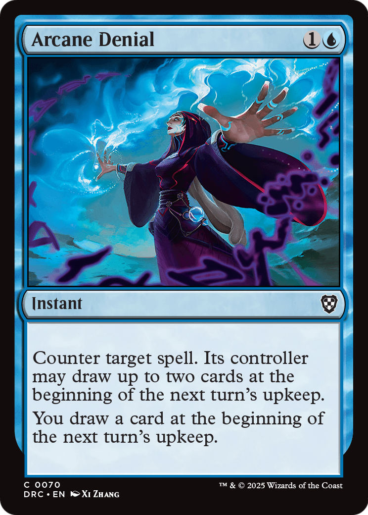 Arcane Denial (DRC-070) - Commander: Aetherdrift