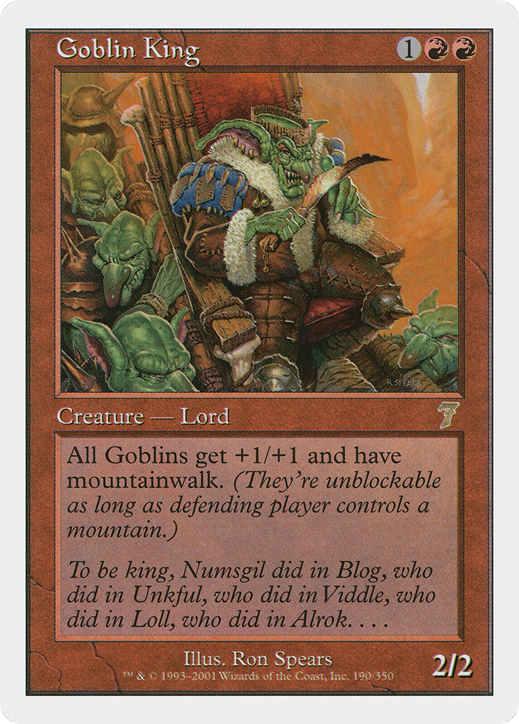 Goblin King (7ED-190) - 7th Edition Foil