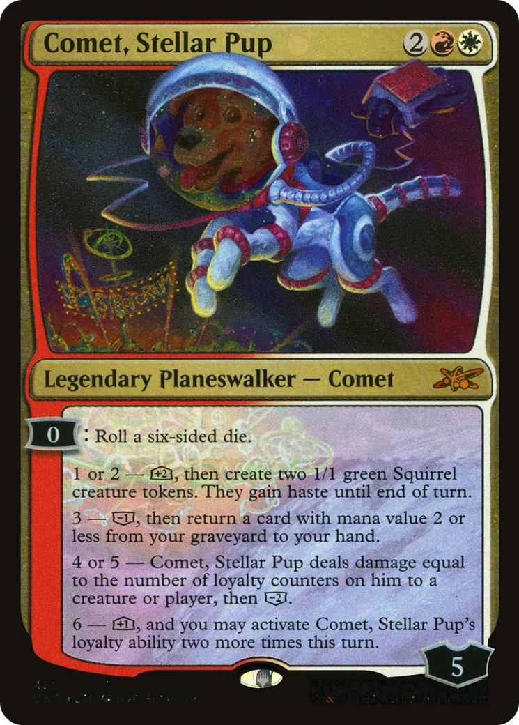 Comet, Stellar Pup (Galaxy Foil) (UNF-452) - Unfinity Foil