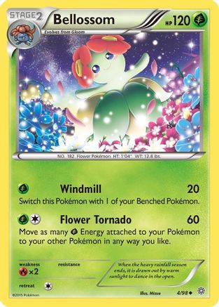 Bellossom (004/98) Reverse Holofoil [Ancient Origins] - Uncommon