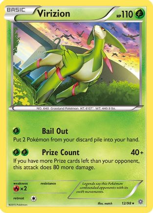 Virizion (012/98) Reverse Holofoil [Ancient Origins] - Holo Rare
