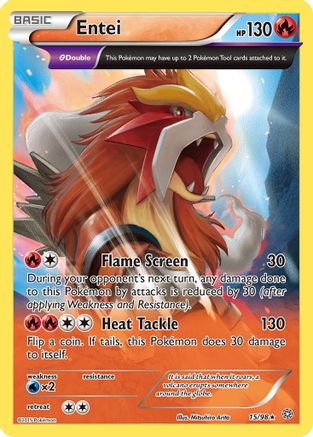 Entei (015/98) Holofoil [Ancient Origins] - Holo Rare