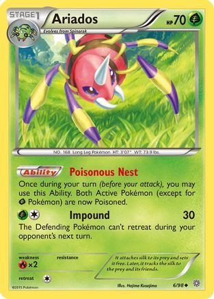 Ariados (006/98) Reverse Holofoil [Ancient Origins] - Uncommon