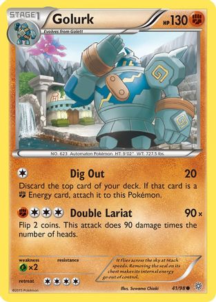 Golurk (041/98) Reverse Holofoil [Ancient Origins] - Common