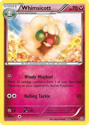 Whimsicott (056/98) Reverse Holofoil [Ancient Origins] - Uncommon