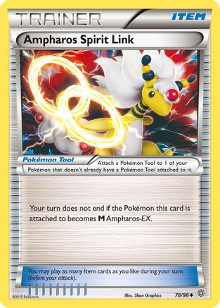 Ampharos Spirit Link (070/98) Reverse Holofoil [Ancient Origins] - Uncommon