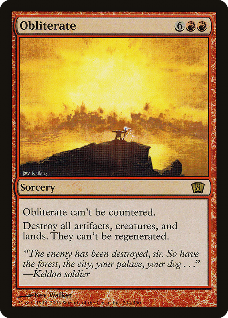 Obliterate (8ED-204) - 8th Edition
