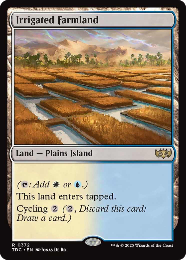 Irrigated Farmland (TDC-372) - Commander: Tarkir: Dragonstorm