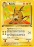 Raichu (29) (29) 029  - 1st Edition Fossil - Rare