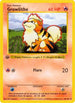 Growlithe 028  - 1st Edition Base Set Shadowless - Uncommon
