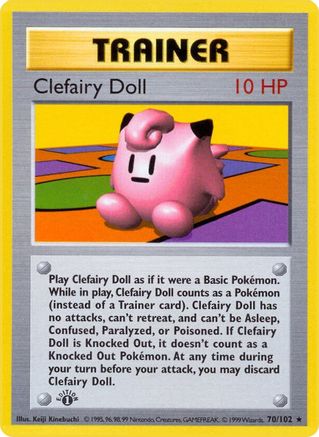 Clefairy Doll (70) 1st Edition [Base Set Shadowless] - Rare
