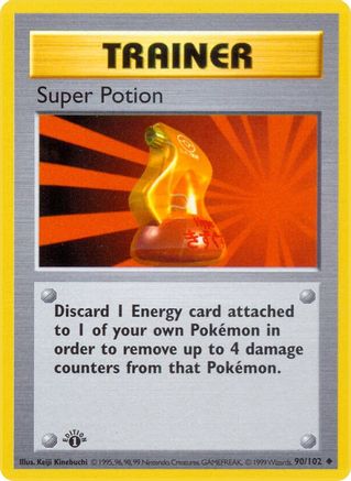 Super Potion (090) 1st Edition [Base Set Shadowless] - Uncommon